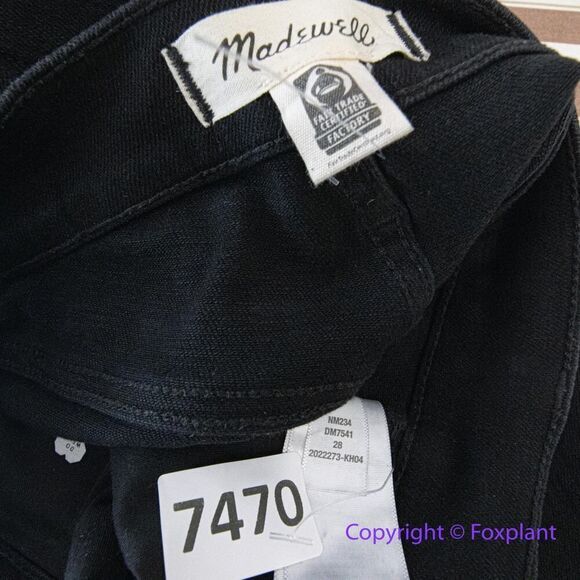 NEW Madewell The Perfect Vintage Wide-Leg Jean in Black Rinse Wash,‎ 28 - Picture 15 of 15